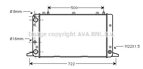 AVA QUALITY COOLING Радиатор, охлаждение двигателя AI2047